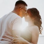 two people kissing