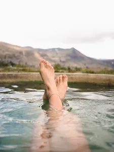 feet in water