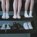 feet with socks on